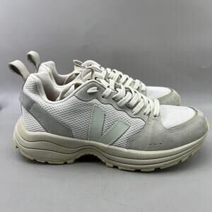 Veja Venturi Trail Running Shoes Women Size 9 White Mesh Suede Comfort Sneakers